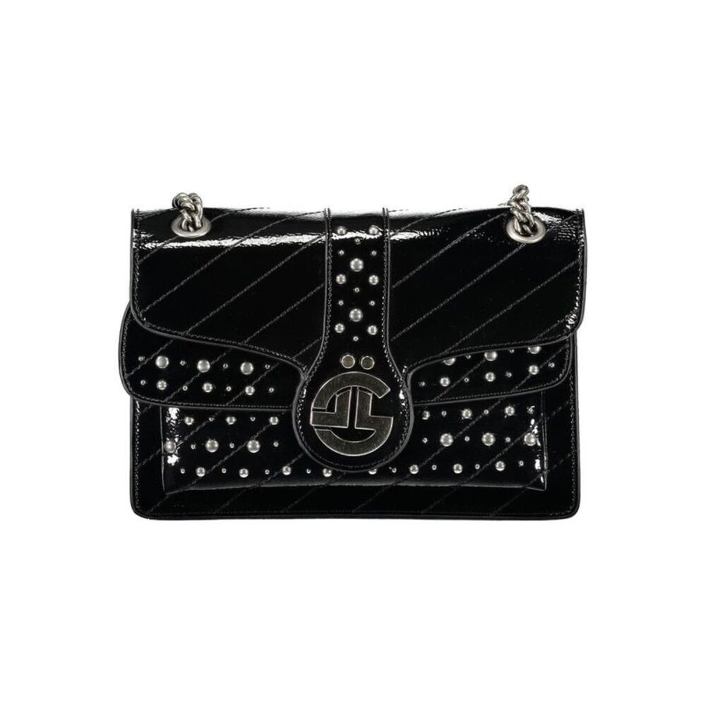 Gaelle Paris Black Polyurethane Women's Women's Bag